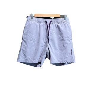 Bamboo Ave Purple Boundless Lined Men's Activewear Shorts Size Large